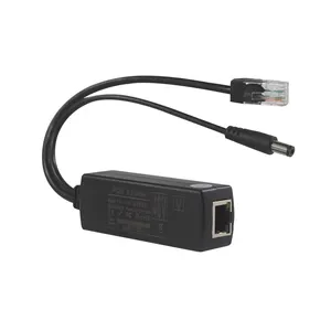 Netzwerk-Switch Gleichstrom 5,5*2,5mm Rj45-Injektor 802.3af/bei 100 Mbit/s Gigabit-IP-Poe-Kamera Y-Splitter-Injektor für den Außenbereich