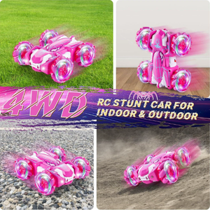 2.4G ánh sáng điều khiển từ xa 360 độ RC xe ô tô off-road xe tải đồ chơi với bộ sạc trôi tính năng cho trẻ em - Product Image 5