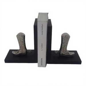 Botte d'équitation élégante serre-livres équestres solides nouveaux serre-livres élégants vaisselle pièce maîtresse livres organisateur et support pour cadeaux - Product Image 1