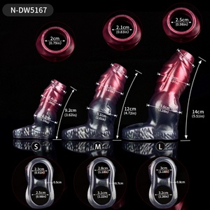Anillo de bloqueo de esperma con nudo canino, soporte hueco para pene, alargador de pene, dildo de masaje de grano grueso, condón para hombre, condón para glande - Product Image 2