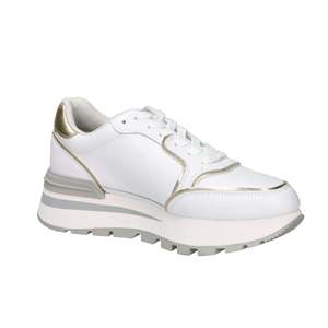 Zapatillas Liu Jo Donna Amazing 25 Nero con Detalles en Blanco y Dorado, Estilo Deportivo y a la Moda - Product Image 6