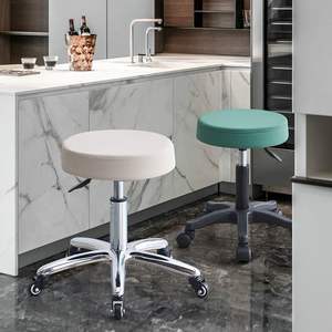 Modern Synthetic Leather Barber Chairs <b>Bar</b> Stools Counter Chairs Rotating Height-Adjustable Cash Register <b>Benches</b> Front Desk - Product Image 5