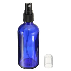Großhandel 5ml 10ml 15ml 20ml 30ml 50ml 60ml kunden spezifische klare blaue Glass prüh flasche 100ml