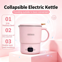Bouilloire Électrique Intelligente à Température Précise, Tasse à Eau Électrique Portable, Bouilloire Électrique Portable pour l'Extérieur