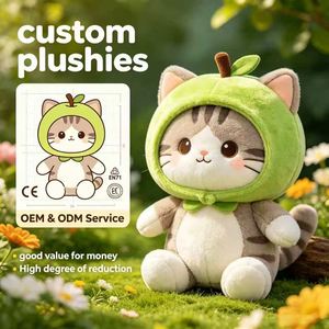 ตุ๊กตาแมวผลไม้สดแบบกำหนดเองได้จำนวนมาก, ตุ๊กตาสัตว์นุ่มนิ่ม, ขายส่งตุ๊กตาแบบกำหนดเองจำนวนมาก - Product Image 1