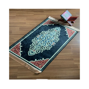 เสื่อสวดมนต์สำหรับมุสลิมแบบพกพามีเข็มทิศสำหรับการเดินทางมัสยิด - Product Image 4