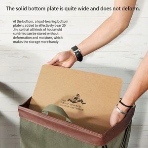 Custom Laundry Hamper <b>Basket</b> Sorter With Handle and Aluminum Frame, 3 Sections <b>Foldable</b> Portable Washing Laundry Storage Bag - Product Image 2