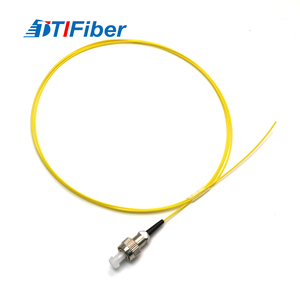 FC/UPC modo único Simplex 0,9mm bota corta 1m amarillo LSZH PVC fibra óptica Pigtail - Product Image 3