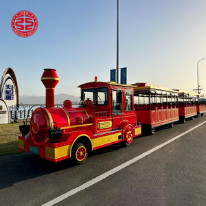 Trenes de fibra de vidrio sin rieles para parques de atracciones, centros comerciales y diversión, trenes diésel para niños y para uso en la <span class=keywords><strong>calle</strong></span> - Product Image 5