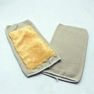 Knee Sleeve With Faux <b>Fur</b> Inner Elastic Fit For Men Motorcycle Sports Warm Protection Length 30cm Width 15cm - Product Image 2