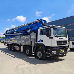 JIUHE Fabrik preis LKW-montierte Beton ausleger pumpe 30m 38m 43m 52m 58m 63m 70m Beton pumpe LKW Bomba De Concreto - Product Image 1