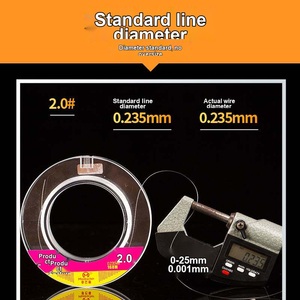 Ligne de pêche Mengbach Gumai pour canne Qian Da, ligne principale en nylon japonais, forte résistance à la traction, anti-torsion - Product Image 4