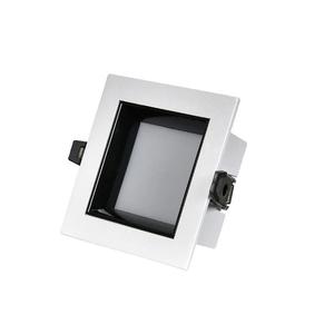 임베디드 <span class=keywords><strong>Led</strong></span> 광장 통 그릴 라이트 대형 조리개 의류 매장 천장 조명 블랙 통
