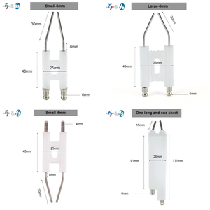 Zünd nadel vom Typ H für allgemeine Zwecke, Zubehör für Ölbrenner-Elektroden brenner, Doppelstift mit Keramik zündung - Product Image 2