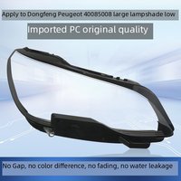 Pour Peugeot 4008 5008 16-19 Cache-phare transparent en PC, coque de phare halogène/xénon, lentille de phare pour modèles bas de gamme