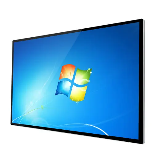 شاشة عرض LCD رقمية معلقة على الحائط لعرض الإعلانات تعمل بمصابيح LED تعمل بمقاس 32 بوصة تُركب على الحائط داخل المنزل