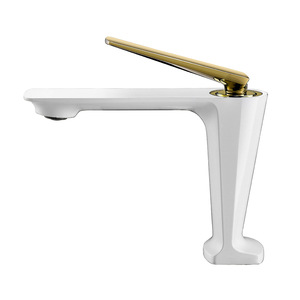 Robinet de lavabo moderne en laiton à trou unique <span class=keywords><strong>avec</strong></span> poignée unique et cartouche céramique, pour salle de bain - Product Image 2