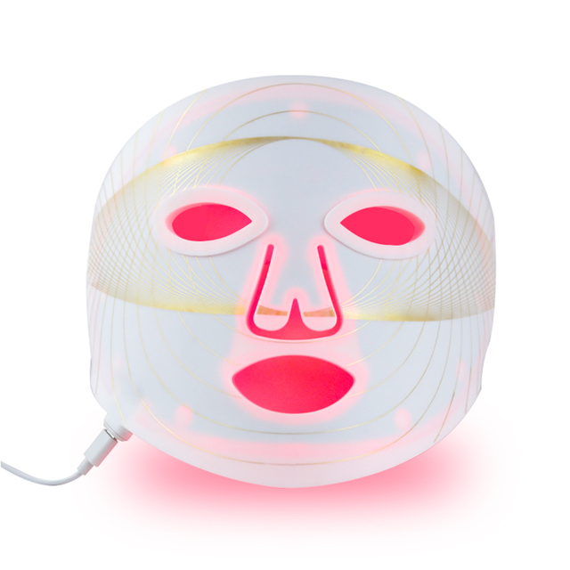2025 New Trending Acne Treatment Removal Facial Skin Care Neck Breast Red Light Photon Therapy Flexible Silicone LED Face Mask