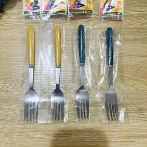 Cuchara de bambú C364, linda tenedor de estilo coreano, tenedor de mango largo para frutas, tenedor para comer, suministro a un yuan - Product Image 2