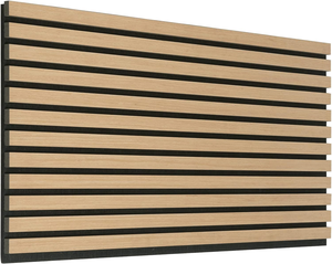 Paneles de Pared Exteriores de <span class=keywords><strong>Listones</strong></span> de <span class=keywords><strong>Madera</strong></span> MDF Envueltos en Colores Personalizados KASARO, Paneles Acústicos de <span class=keywords><strong>Listones</strong></span> de <span class=keywords><strong>Madera</strong></span> - Product Image 1