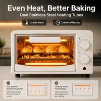Four Électrique Multifonctionnel pour Usage Domestique, Cuisson, Cuisson à la Vapeur, Cuisson en Extérieur (Voiture/Vélo), Four Tout-en-un, Internet