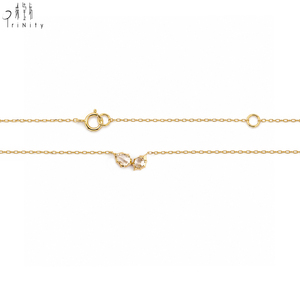 High Quality Wholesale 18K <b>Solid</b> Yellow <b>Gold</b> Natural Rose Cut Diamond Necklace OEM Fine Jewelry Supplier Rose Cut <b>Pendant</b> - Product Image 3