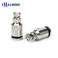 Connecteur mâle BNC LWMC à pince pour câble LMR400 et câble de 10 mm jusqu'à 4 GHz, VSWR 1.2 max, connecteur à placage de contact extérieur CuSnZn(Q)