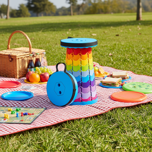 <span class=keywords><strong>Sgabello</strong></span> Telescopico <span class=keywords><strong>Pieghevole</strong></span> Portatile per Campeggio, Festival Musicali, Pesca, Giardino e Cortile - Vendita all'Ingrosso - Product Image 3