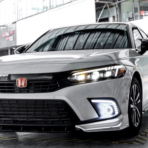 ชุดไฟหน้ารุ่นที่ 11 สำหรับรถยนต์รุ่น 22-24 แบบดัดแปลงพร้อมไฟ LED Daytime Running Lights แบบไหลตามทิศทางเลนส์ไฟเลี้ยวแบบ LED - Product Image 4