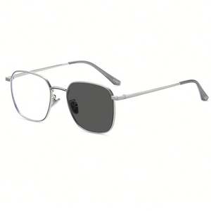 Gafas Ópticas Cuadradas con Cambio de Color de Moda 2025, Montura Metálica, Fotocromáticas, Anti Luz Azul, para Hombre y Mujer - Product Image 5