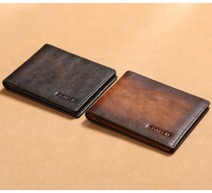 Bán buôn nóng nhất bò da RFID chủ thẻ ví RFID cho nam giới Yiwu đại lý - Product Image 2