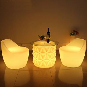 Tables et chaises LED rechargeables 40*40*40cm pour fêtes en plein air, articles lumineux pour festivals, chaises de café LED - Product Image 3