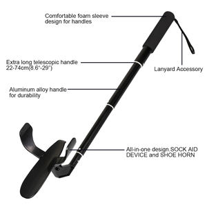 सीनियर्स के लिए आसान सॉक सहायता उपकरण, अंतर्निहित जूता सींग के साथ समायोज्य <span class=keywords><strong>sock</strong></span> सहायक उपकरण - Product Image 5
