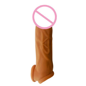 Hot Selling Sexuelle Liebe Tragbare Dildo Paare Sexspielzeug Frauen Masturbation Männer Extender Tragbare Kondome Dildos für Männer - Product Image 4