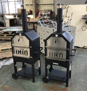 Griglia a Carbone per Esterni con Camino, Forno per Pizza a <span class=keywords><strong>Legna</strong></span> per Patio e Giardino - Product Image 2