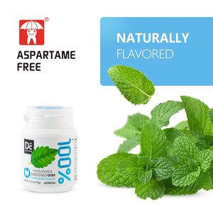Cuidado bucal Sin azúcar 100% Xylitol Chicle OEM Diseño novedoso Precio de fábrica Comida vegana NON GMO Snack saludable Caramelo afrutado - Product Image 4