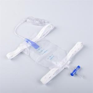 Sac de collecte d'urine jetable 200 ml pour chiens, usage vétérinaire, avec tube spiralé en PVC - Product Image 1