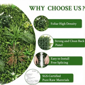 Pannello di Fogliame Verde Artificiale per Giardino, <span class=keywords><strong>Siepe</strong></span> di Bosso, Muro Vegetale, <span class=keywords><strong>Piante</strong></span> Finte da Esterno - Product Image 3
