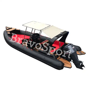 Bateau pneumatique rigide à coque en fibre <span class=keywords><strong>de</strong></span> verre profonde en forme <span class=keywords><strong>de</strong></span> V CE RIB 760 hypalon - Product Image 4