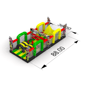 Parque temático inflable gigante personalizado Parque inflable gigante Parque infantil inflable Parque de aventuras al aire libre Carrera de obstáculos - Product Image 1
