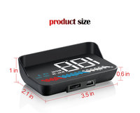 OBD2-sistema Dual GPS, pantalla M7 de 3,5 pulgadas, velocímetro, odómetro, pantalla Digital inteligente de velocidad
