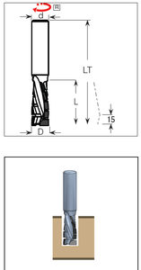 Ý cao cấp dp <span class=keywords><strong>Router</strong></span> bit thép cơ thể với sức đề kháng cơ học cao thực hiện với hai nguyên tắc cắt xoắn ốc - Product Image 4