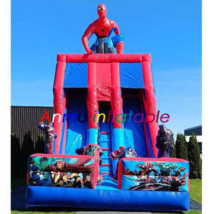 Château <span class=keywords><strong>gonflable</strong></span> commercial Moonwalk pour enfants, <span class=keywords><strong>toboggan</strong></span> aquatique Spider-Man, <span class=keywords><strong>toboggan</strong></span> aquatique Spider-Man avec piscine - Product Image 3