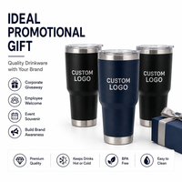 Gobelet isotherme en acier inoxydable de 30 oz avec logo personnalisé, tasse à café à double paroi sous vide pour cadeaux d'entreprise et promotions