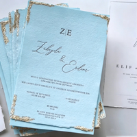 Invitations de mariage personnalisées, impression numérique artistique, estampage à chaud, carton, personnalisation exclusive du logo pour la planification d'événements de mariage