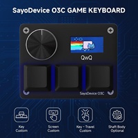 Keyboard Mekanik Mini O3C USB-C dengan Lampu Latar, Switch Linear, Desain Magnetik, dan Tombol Makro yang Dapat Diprogram untuk Gaming