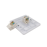 Connecteur Réseau Femelle RJ45 Keystone Jack 8P8C sans Outil à 90 Degrés AMP CAT6 UTP, Fourniture d'Usine