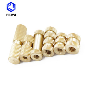 Tùy chỉnh knurling <span class=keywords><strong>Brass</strong></span> Threaded chèn Nut Đồng bằng kết thúc cho buộc nhựa - Product Image 3