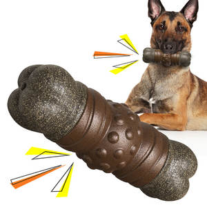 Bot Hond Speelgoed Onverwoestbaar Bijtbestendig Piepend Kauw Kies Tand Speelgoed Hond Interactieve Tandenborstel Speelgoed - Product Image 1