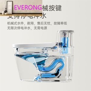 โถสุขภัณฑ์อัจฉริยะพร้อมไฟส่องสว่าง ฝาเปิดอัตโนมัติ ควบคุมด้วยรีโมท ไม่มีข้อจำกัดแรงดันน้ำ รองรับการชำระล้างในกรณีไฟดับ - Product Image 4